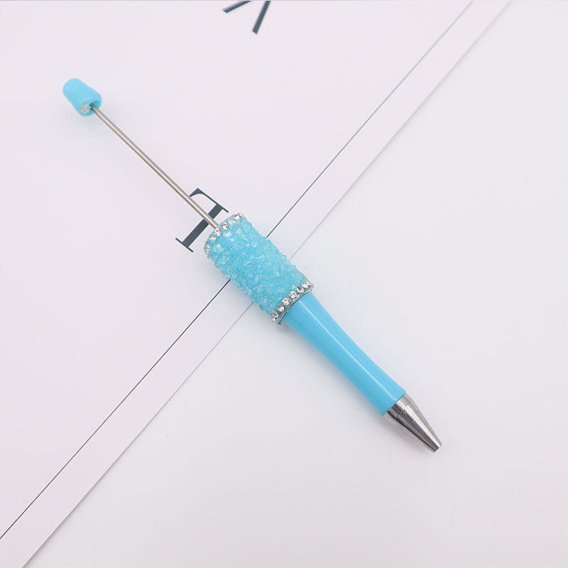 Wholesale Beadable Pen Irregular Gravel Rhinestones DIY Pens